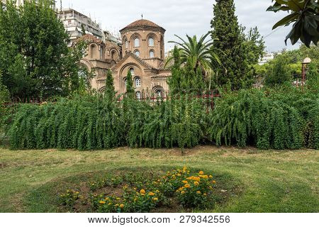 Ancient Byzantine Church Of Panagia Chalkeon In The Center Of City Of Thessaloniki, Central Macedoni