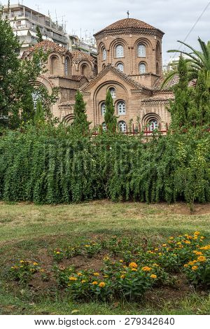 Ancient Byzantine Church Of Panagia Chalkeon In The Center Of City Of Thessaloniki, Central Macedoni