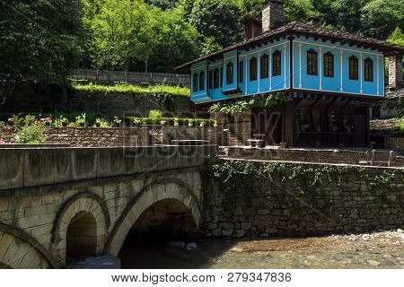 Etar, Gabrovo, Bulgaria- July 6, 2018: Old House In Ethno Village Etar (etara) Near Town Of Gabrovo,