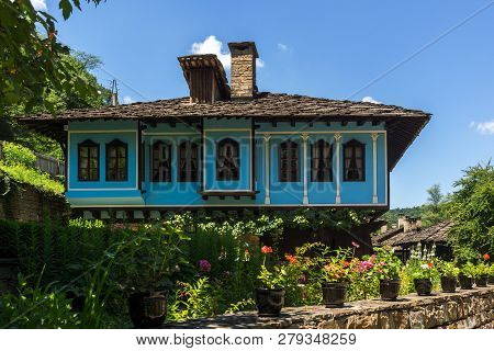 Etar, Gabrovo, Bulgaria- July 6, 2018: Old House In Ethno Village Etar (etara) Near Town Of Gabrovo,