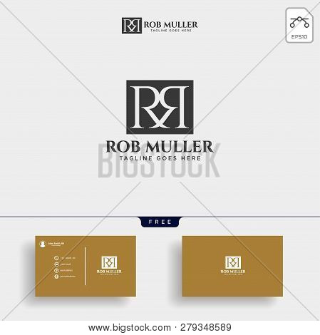 Letter Rm, R, M Gold Creative Logo Template Vector Illustration