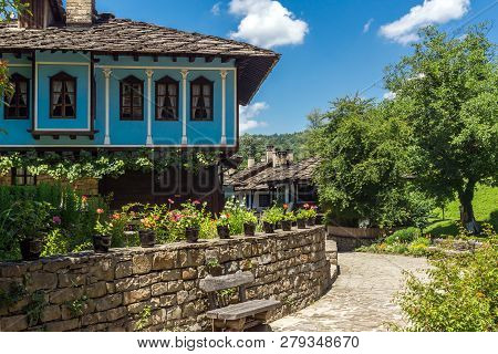 Etar, Gabrovo, Bulgaria- July 6, 2018: Old House In Ethno Village Etar (etara) Near Town Of Gabrovo,