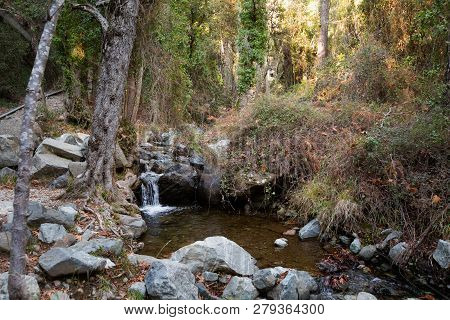 Hiking Trail Kaledonia Waterfall Cyprus