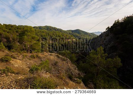Hiking Trail Millomeris Waterfall Cyprus