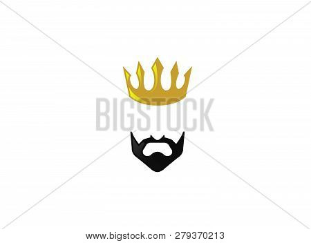 Lord And King, Golden Crown With Black Beard