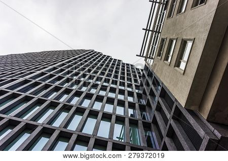 Poznan, Poland - November 16, 2018: High Modern Baltyk Office Building On The Roosevelta Street In T