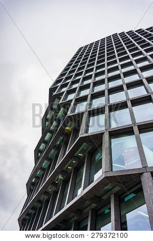 Poznan, Poland - November 16, 2018: Modern Baltyk Office Building On The Roosevelta Street In The Ci