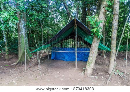 Jungle Camp For Tourists In Madidi National Park, Bolivia