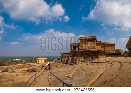 Landscape View Of Vindyagiri Hill & Kalyani From Chandragiri Hill Of Shravanabelagola.
