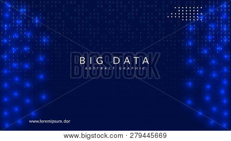 Big Data Background. Technology For Visualization, Artificial Intelligence, Deep Learning And Quantu