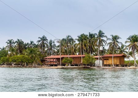 Resort On Boqueron Island Of San Bernardo Archipelago, Colombia