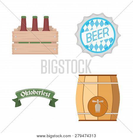 Vector Illustration Of Minimal And Pint Symbol. Set Of Minimal And Craft Vector Icon For Stock.