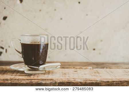 Black Coffee In Coffee Cup - Vintage Filter