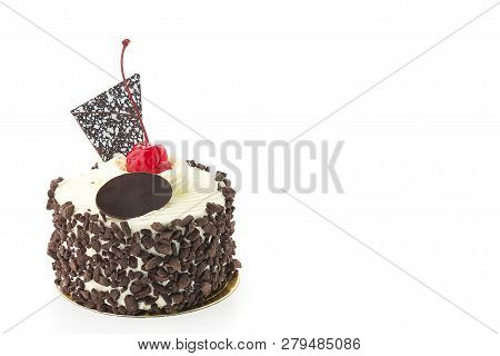 Black Forest Cakes Isolated On White Background