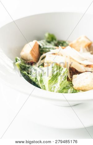 Caesar Salad Healthy Food Style - Selective Focus Point