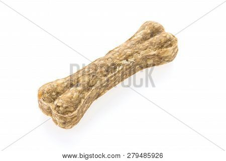 Colorful Dog Bones Food Isolated On White Background