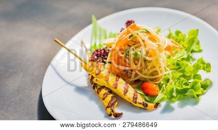 Famous Thai Papaya Salad Or 