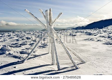 Mountain Winter Landscape In The Giant Mountains In Poland