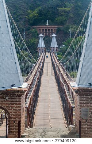 Puente De Occidente Western Bridge In Santa Fe De Antioquia, Colombia