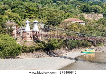 Puente De Occidente Western Bridge In Santa Fe De Antioquia, Colombia
