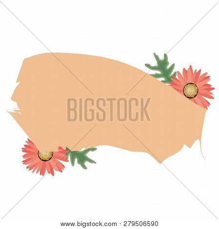 Beautiful Background Design With Flowers - Vector