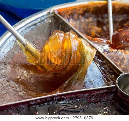 Old Traditional Turkish Ottoman Handmade Stick Candy , Macun