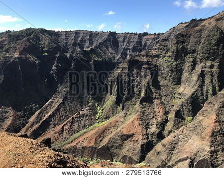 Waimea Canyon Through The Canyon Trail In Kauai