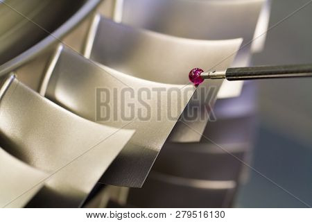 Inspect Dimension Metal Parts By Cmm After Machining Process In Industrial Factory
