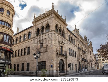 Palace Of  Alonso De Solís  In The Historic Centre Of Salamanca,  Unesco World Heritage Site