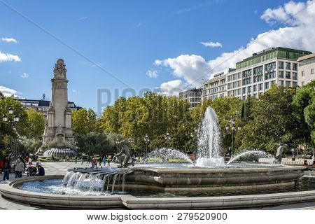 Spain Square In Madrid, Spain