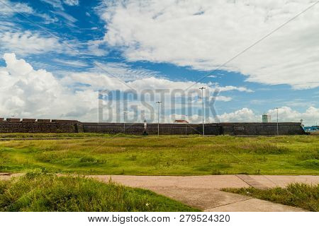Outer Walls Of St. Joseph Fortress In Macapa, Brazil
