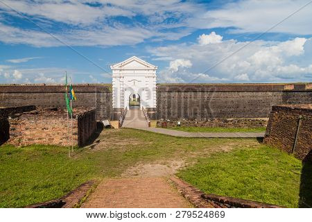Gate Of St. Joseph Sao Jose Fortress In Macapa, Brazil