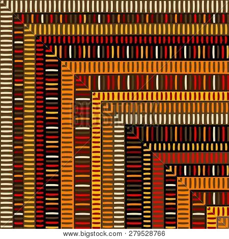 Striped Colorful Background With Vertical And Horizontal Strpes