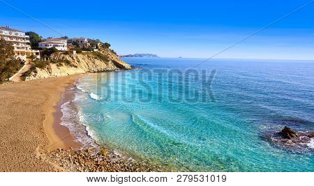 Campello of Alicante Cala Lanuza beach in Spain at Costa Blanca