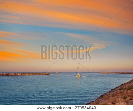 Guardamar del Segura river mouth in Alicante Spain