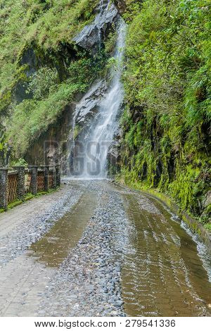 Cycling Path From Banos To Puyo, Ecuador