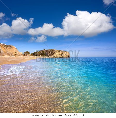 Bol Nou also Bon nou beach in Villajoyosa of Alicante also VilaJoiosa of spain Costa Blanca