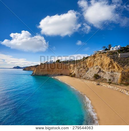Bol Nou also Bon nou beach in Villajoyosa of Alicante also VilaJoiosa of spain Costa Blanca