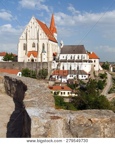 Gothic Church Of St. Nicholas In Czech Kostel Svateho Mikulase, Znojmo, South Moravia, Czech Republi