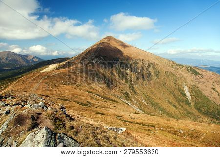 Mount Hoverla Or Goverla, The Highest Ukraine Carpathian Mountains
