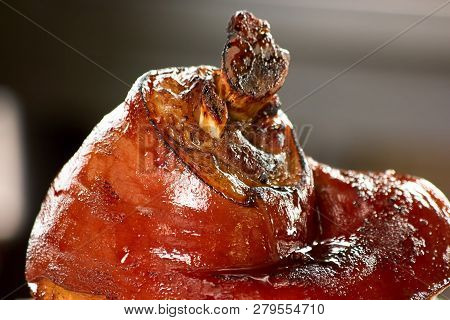 Pork Knuckle With Roasted Crust. Delicious Pork Knuckle With Roasted Delicious Incrustation.