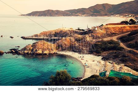 Landscape Photo Of Sarti Town Chalkidiki Island , Greece