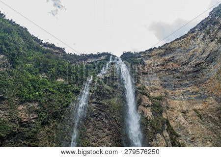 Catarata De Gocta - One Of The Highest Waterfalls In The World, Northern Peru.