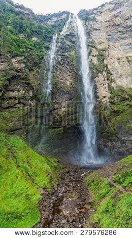 Catarata De Gocta - One Of The Highest Waterfalls In The World, Northern Peru.