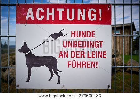 Sign With The Inscription 