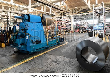 The Interior Of The Metalworking Shop. Modern Industrial Enterprise