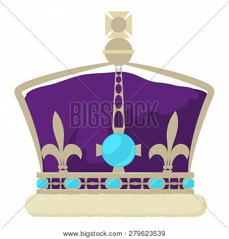 Crown Of The King Icon. Cartoon Illustration Of Crown Of The King Icon For Web