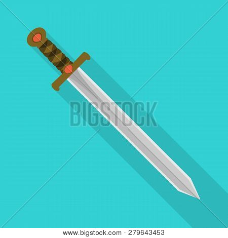 Vector Illustration Of Sword  And Dagger  Icon. Collection Of Sword  And Weapon Stock Vector Illustr