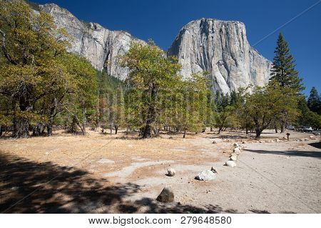 Typical View Of The Yosemite National Park - El Capitan, Tunnel View, Bridalveil Fall, Half Done