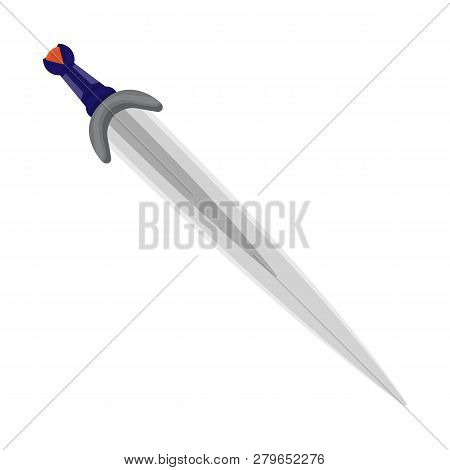 Vector Illustration Of Sword  And Dagger  Icon. Set Of Sword  And Weapon Vector Icon For Stock.